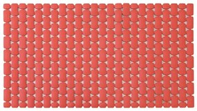 Tappetino antiscivolo doccia rosso 40x73 cm in plastica Spring