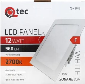 Lampada LED da incasso QTEC LED/12W/230V 2700K
