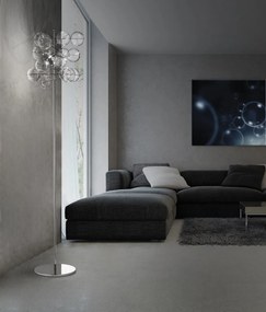 3-light floor lamp - 255.740 Atom collection by MetaL Lux Bianco