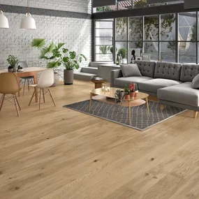 Parquet multistrato intenso XL in rovere irlandese vetrificato family sp. 14/3.3 mm 2.222 m²