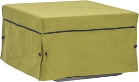 Pouf letto brandina pieghevole 80x80 BIN con tessuto VERDE