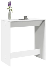 Tavolo Da Bar Bianco 102x50x103,5 Cm İn Legno Multistrato /