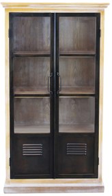 CHARLIE - vetrina in legno e acciaio