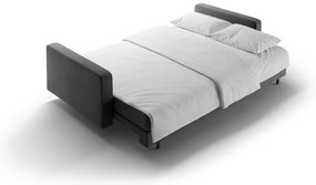 Divano grigio scuro allungabile/con contenitore con rivestimento in velluto 222 cm Bali – Cosmopolitan Design