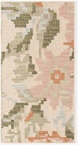 Tappeto in lana con motivo floreale ricamato Rosha