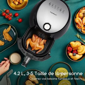 Aigostar - Friggitrice a d'aria 1500W/230V 3,5l nero
