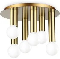 Lampada Da Soffitto Petit Pl6 Ottone Ideal-Lux