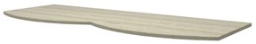Top per lavabo Vague BADEN HAUS L 138 x H 1.6 x P 51 cm rovere sbiancato mdf