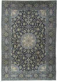 Kashan Tappeto persiano 260x380 Blu (Iran) Annodato A Mano