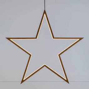 Figura natalizia illuminata 100 lampadine bianco caldo H 71 cm