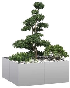 Fioriera 100x100x40 Cm İn Acciaio Zincato /