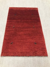 Gabbeh Tappeto 120x80 Rosso (Iran) Annodato A Mano