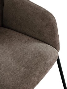 Set di sedie da pranzo color pesca in imbottito 2 pz Aslin – MOME