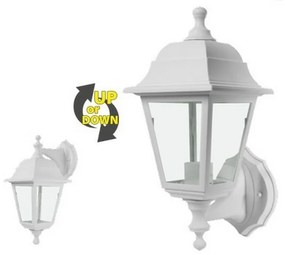 Lanterna da parete Zeus Bianco IP44 1 x E27 Novaline