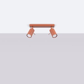 Sollux SL.1507 - Faretto RING 2xGU10/10W/230V rosso