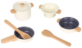 Set di stoviglie in metallo per bambini