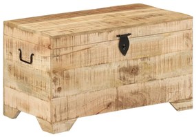 Cassapanca İn Legno Massello Di Mango Ruvido /