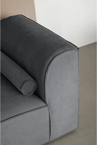 Divano componibile grigio (con penisola a sinistra) Flex Felix – Miuform