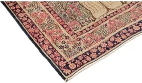 Antik Floreale Rosso Scuro Avorio 138x206 Cm