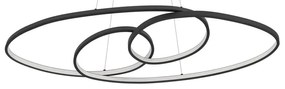 Lampadario LED design Gianella nero Ø100cm 4400 lumen, EGLO