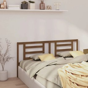 Testiera Per Letto Ambra 186x4x100 Cm İn Legno Massello Di Pino /