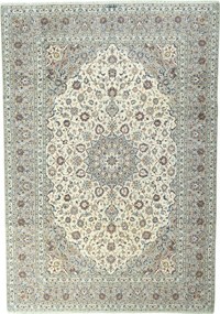 Kashan Tappeto 360x250 Beige (Iran) Annodato A Mano