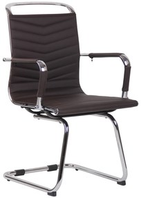 Poltrona Per Ospiti Burnley: Design Moderno, Comfort Superiore?? / Coffee / Kunstleder