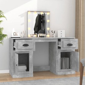 Toeletta con led grigio cemento 130x50x132,5 cm