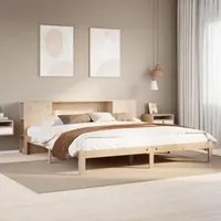 Letto Libreria senza Materasso 180x200 cm in Legno di Pino 3322521