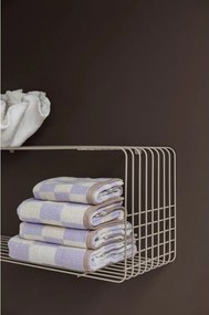 Mensola beige in metallo con ripiani multipli 70 cm Wire – Mette Ditmer Denmark