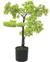 Bonsai di Cipresso Artificiale con Vaso 60 cm Verde 336319