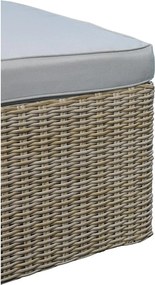 Set di mobili da giardino beige/marrone chiaro in rattan artificiale Modular – Unique Furniture