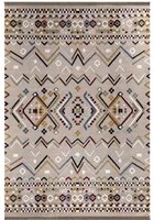 Tappeto antiscivolo Multicolor beige con decori colorati 120x180