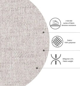 Divano letto angolare crema (variabile) Homely Tommy - Miuform