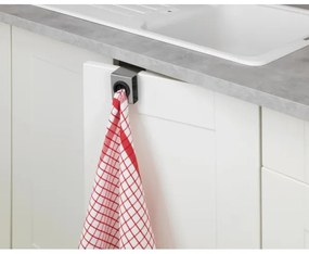 WENKO 4368060100 - Gancio PUSH 5x6 cm argento/nero