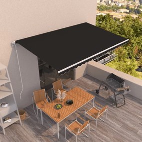 Tenda Da Sole Retrattile Automatica 500x350 Cm Antracite /