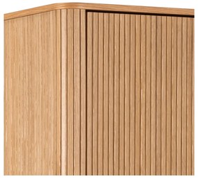 Armadio effetto rovere in colore naturale 100x200x55 cm Langley - Actona