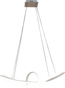 Lampadario LED moderno ADELAIDE bianco, luce naturale 4145 lumen