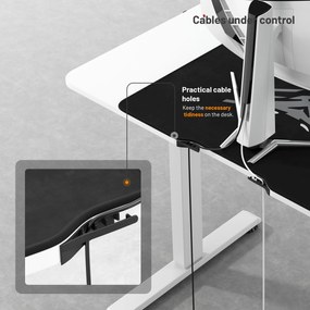 Scrivania Diablo X-Tensio 1100 1100 regolabile in altezza bianco