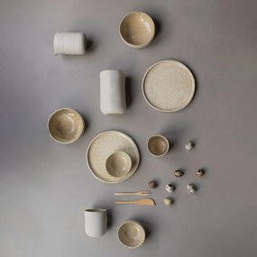 Ciotole bianco-beige in set di 2 pezzi in pietra ø 10 cm Sand Grain - Mette Ditmer Denmark