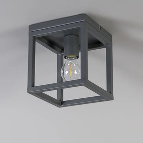 Plafoniera industriale grigio scuro - Cage