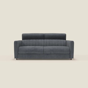 Nivon Divano letto moderno materasso H16 cm con poggiatesta in tessuto impermeabile T25 antracite
