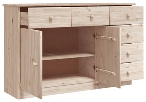 Credenza alta 112x35x73 cm in legno massello di pino