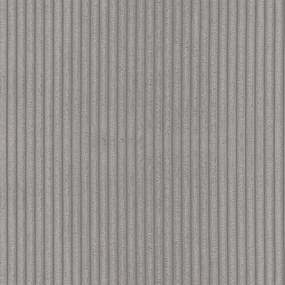 Divano angolare grigio chiaro (con penisola a destra/con chaise lounge) con rivestimento in velluto a coste Merid – Ropez