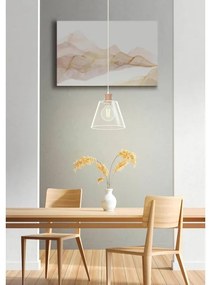 Lampadario Moderno Copley oro paralume trasparente E27 Ø20cm EGLO
