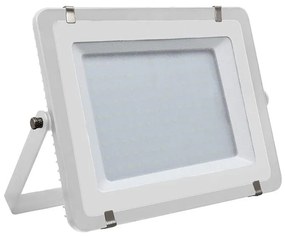 Faro Led Flood Light 300W IP65 Bianco Freddo 6400K Super Slim 55mm Carcassa Bianca Samsung Garanzia 5 Anni SKU-10034