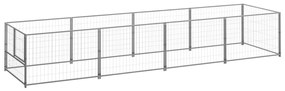 Gabbia Per Cani Argento 4 M² İn Acciaio /