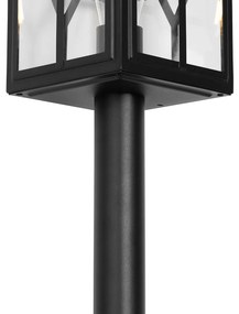 Lampada da terra classica da esterno nera 100 cm IP44 - Dover