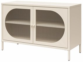 Vetrina in metallo crema 100x64x40 cm Luna - Støraa