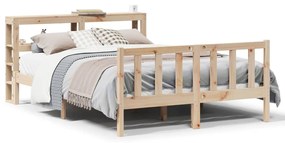 Letto Senza Materasso 140x200 Cm İn Legno Massello Di Pino /